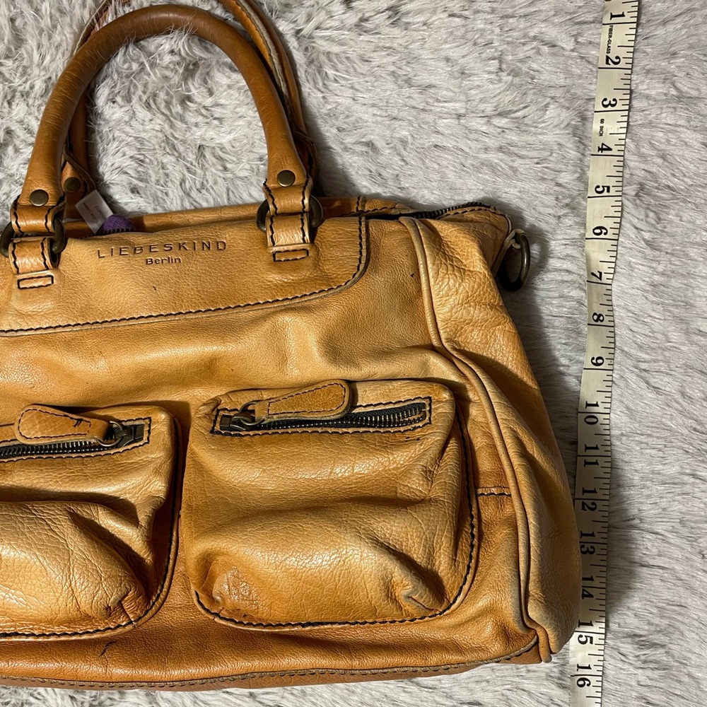 Vintage LIEBESKIND Berlin Brown Leather Handbag - Picture 12 of 13